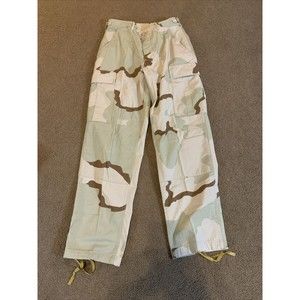 Army Desert Camouflage Pants Waist 27-31 Inseam 26-29 0076